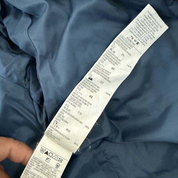 United Colors Of Benetton Down Puffer Jacket Blue Kids Sz M 8 Norway Appliqué - Picture 7 of 13